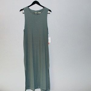 Long Green & Blue Dress